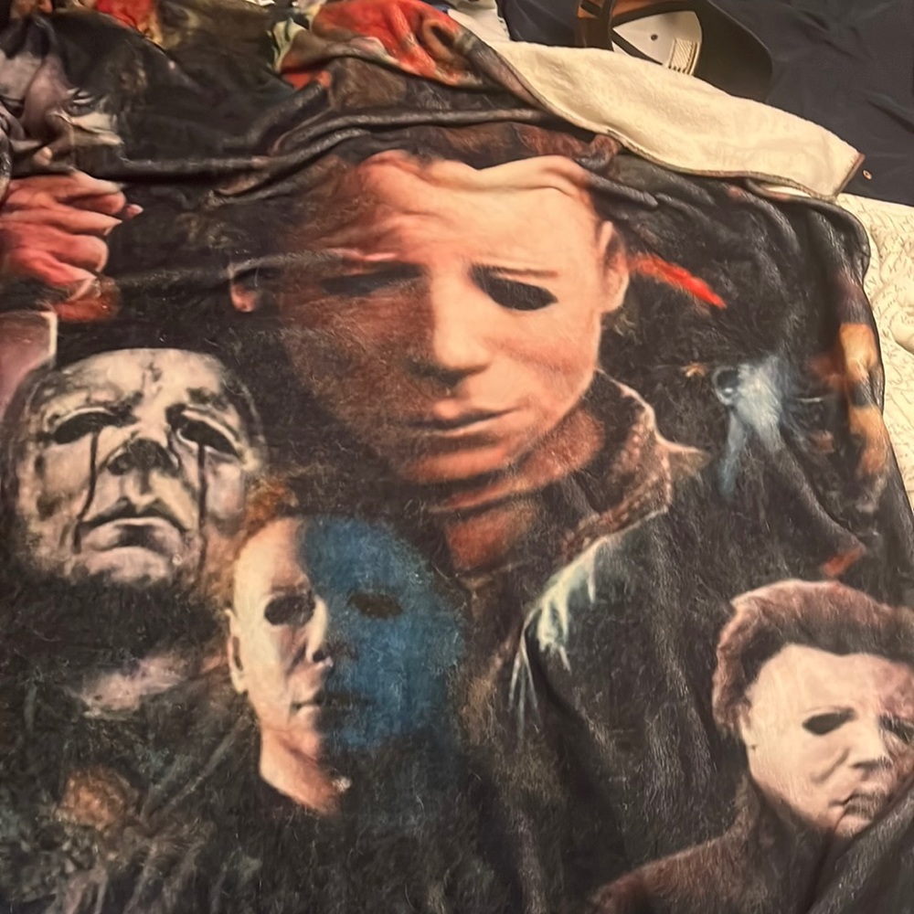 Big blanket with Michael Myers from Halloween